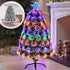 Snowy White-Tipped Christmas Tree Pre-Lit Fibre Optic 8-Mode Flashing Lights